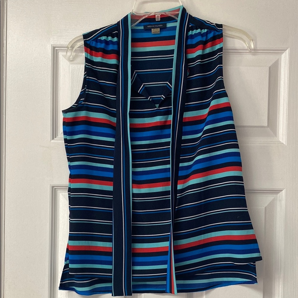 Tommy Hilfiger Striped Sleeveless Top - Multicolor